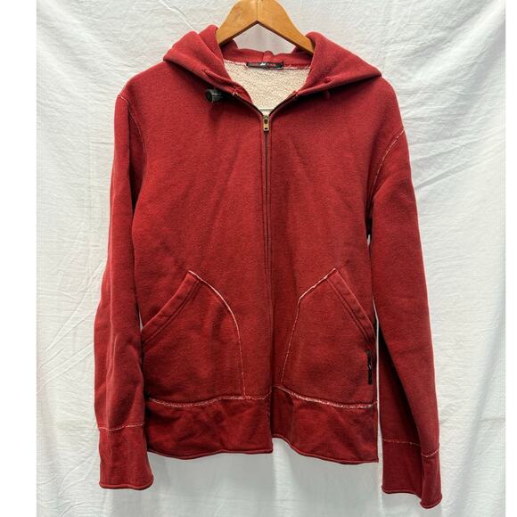 Vintage Red Ear by Paul Smith Rare‎ Full Zip Red Hoodie Large - Picture 1 of 7